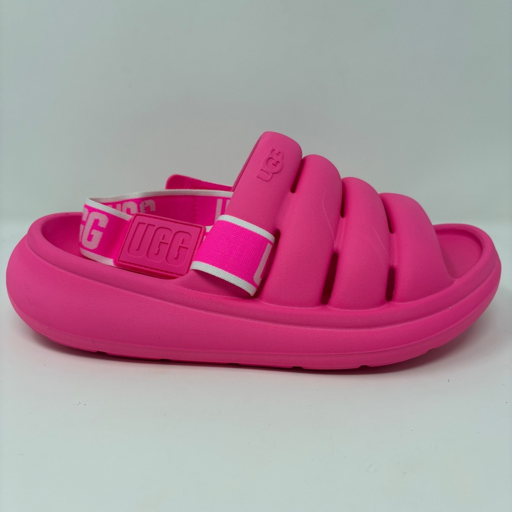 UGG Sport Yeah Women's Size 7 Hot Pink Slingback Slides Sandals (1126811)